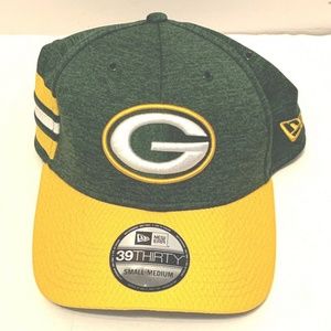 Green Bay Packers New Era 39THIRTY Cap Hat S/M NWT